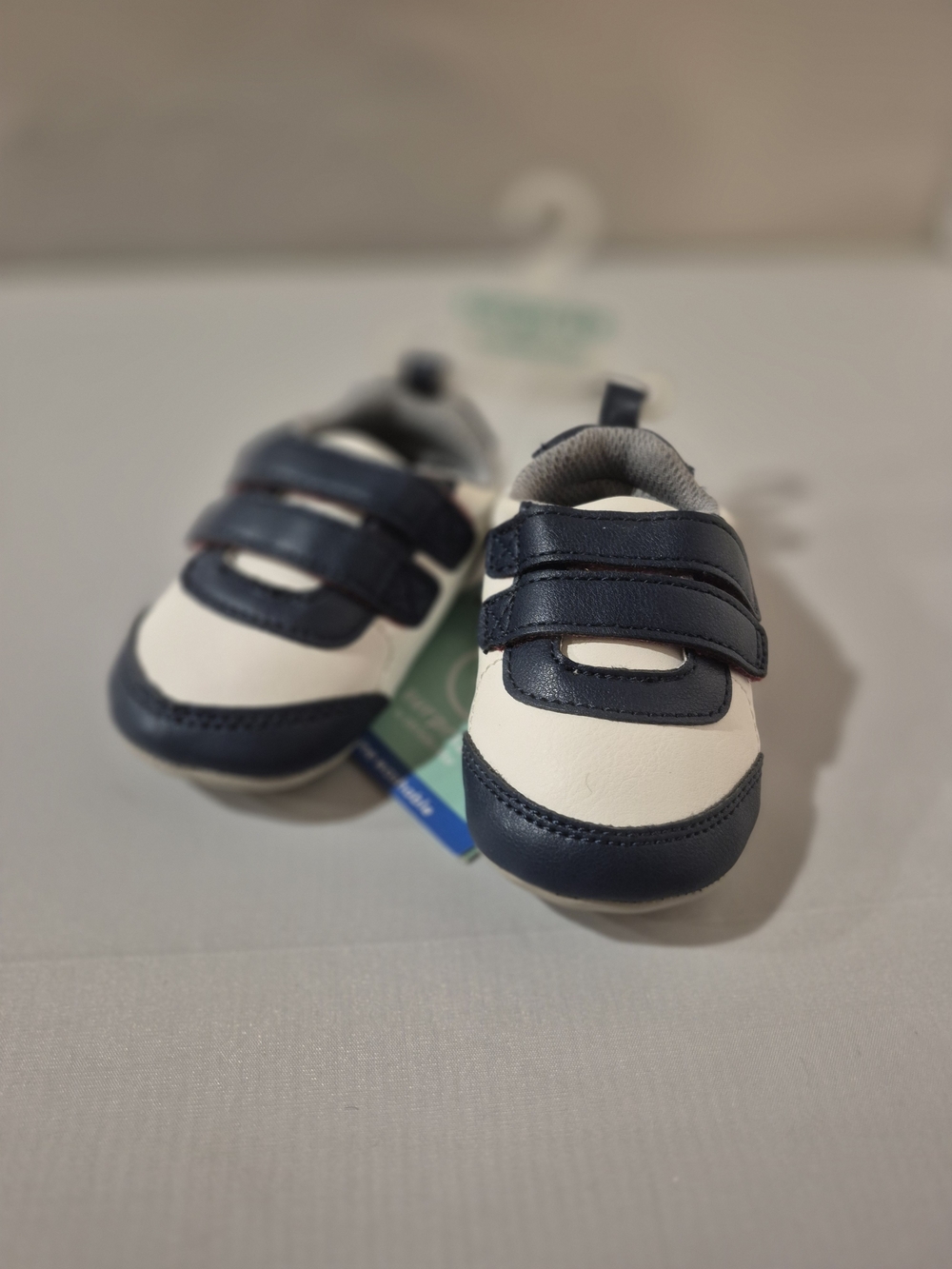 New With Tags Baby 6-12 Month Navy & White Sneakers. Super Cute